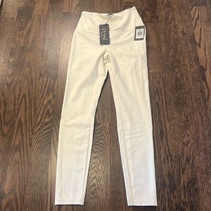 LYSSE’ Vegan White Leggings Pants Woman’s Size XS NWT